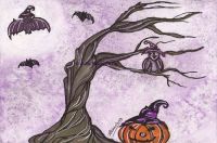 The Owl, the pumkin & the bat
